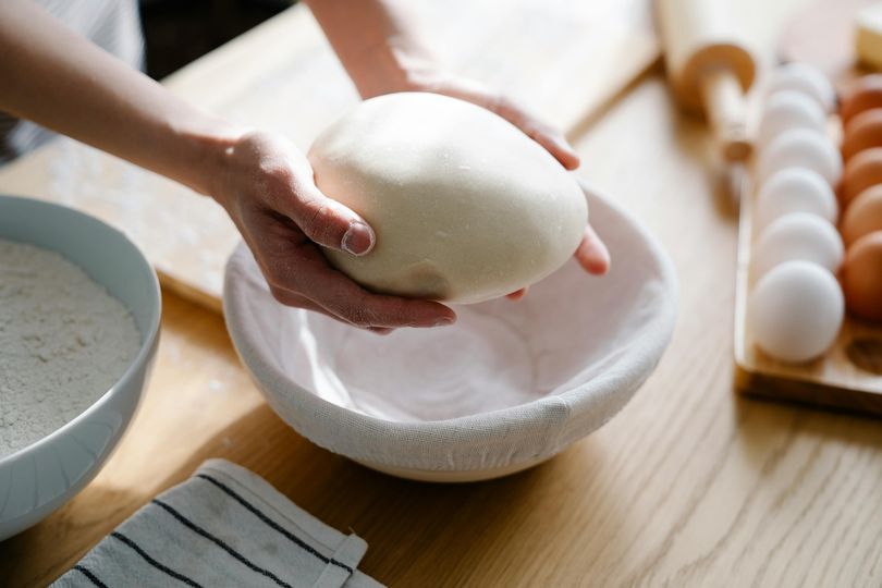 May be an image of baguette and cake